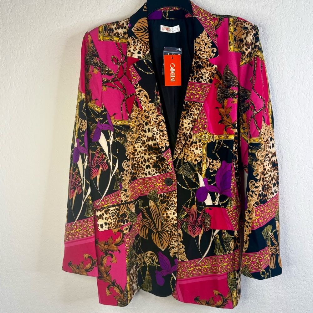 NWT Intempo Long Boyfriend Blazer Womens XL